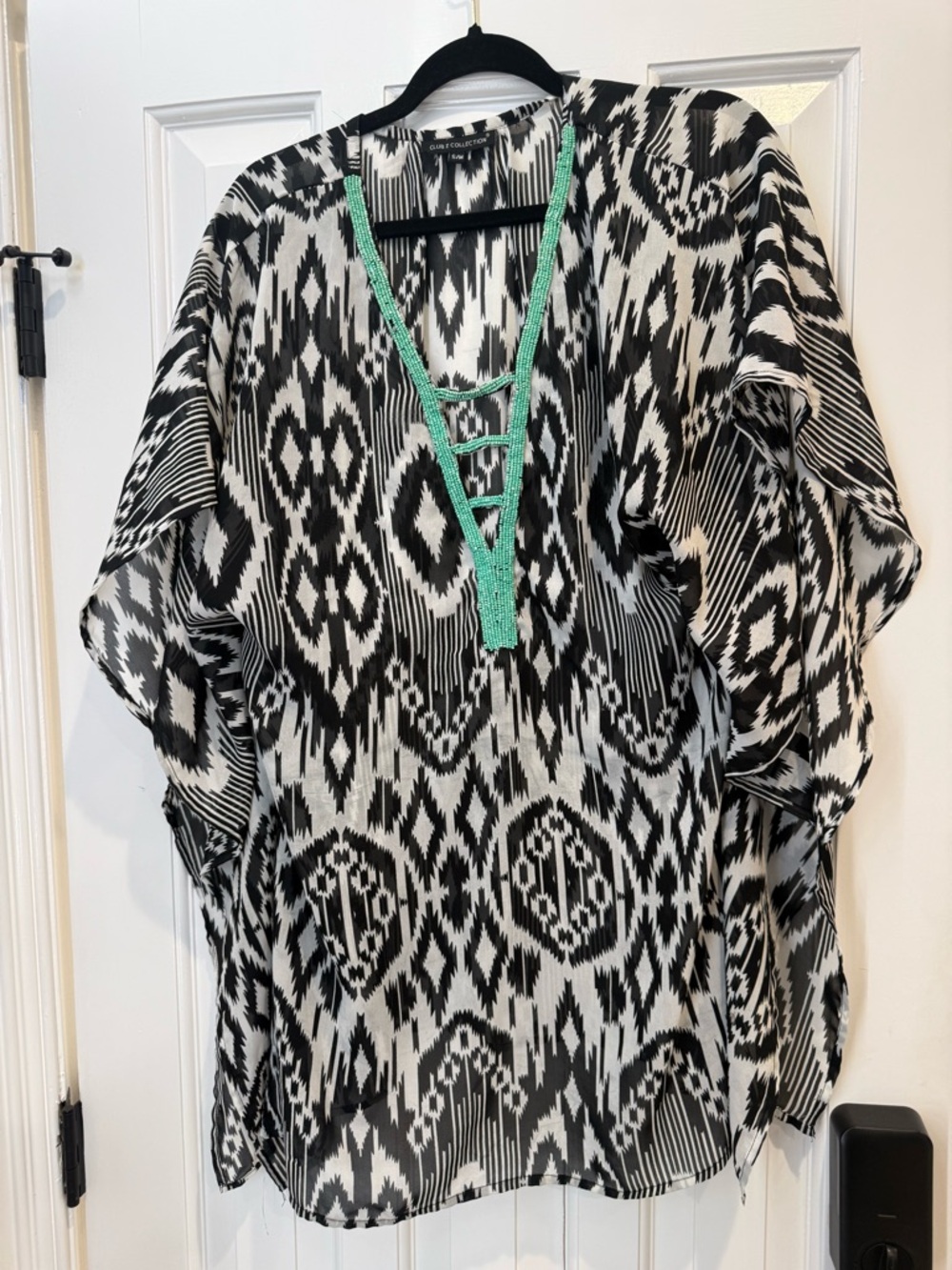 Black & White cover up small/ medium some beads missing